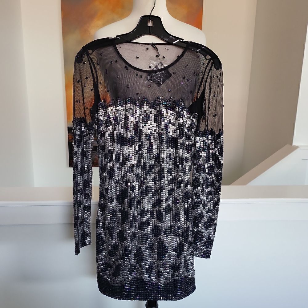Nasty Gal beaded dress Size S NWT